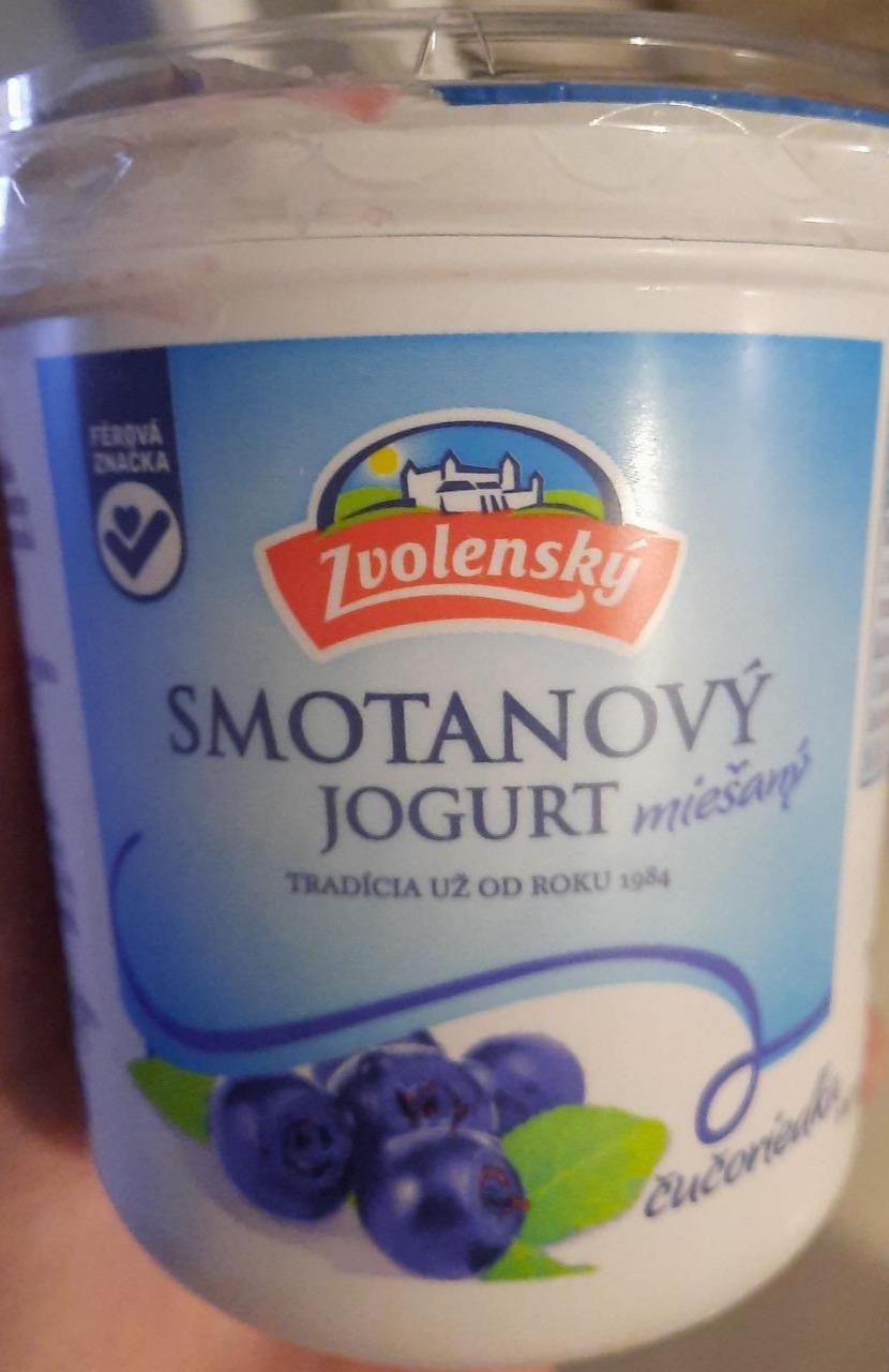 Fotografie - Zvolenský smetanový jogurt borůvkový