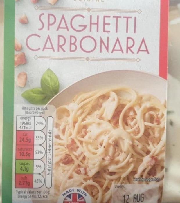 Fotografie - Spaghetti Carbonara inspired cuisine Aldi