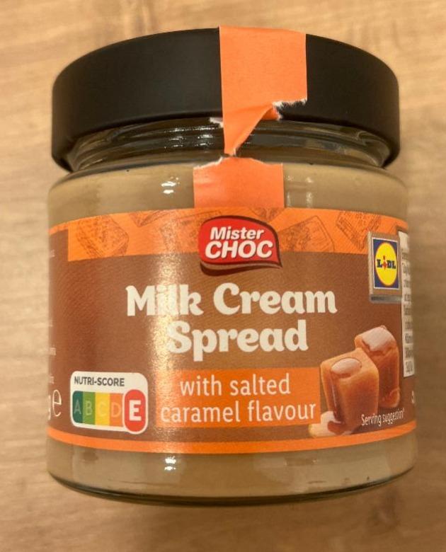 Fotografie - Milk Cream Spread with salted caramel flavour Mister Choc