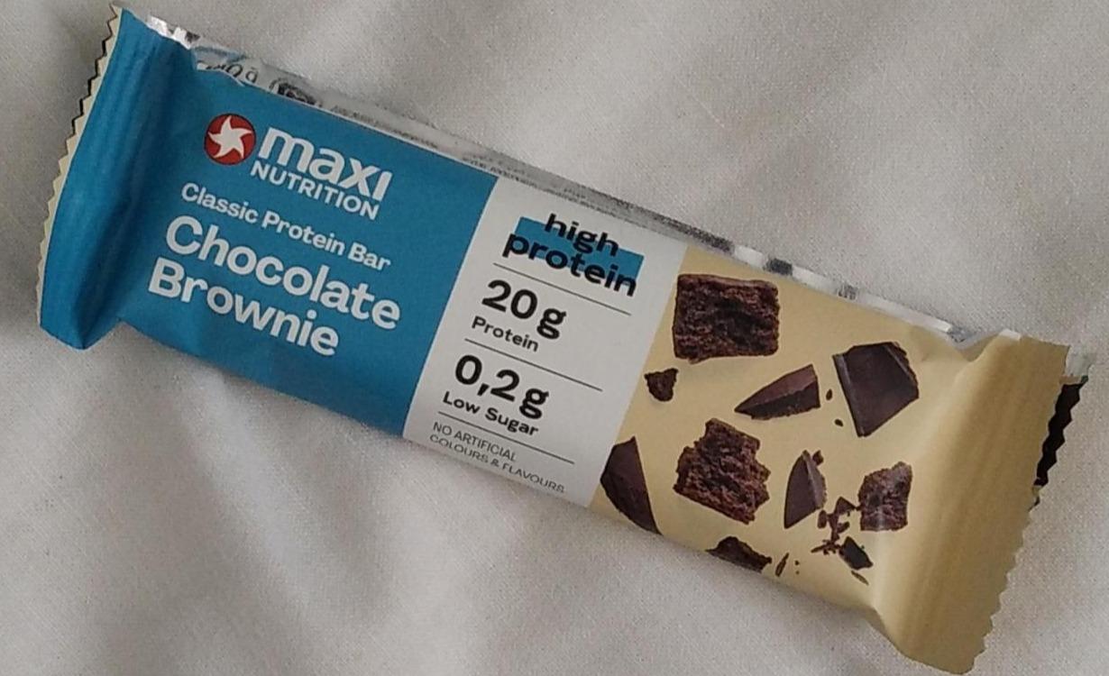 Fotografie - High Protein Classic Protein Bar Chocolate Brownie Maxi Nutrition