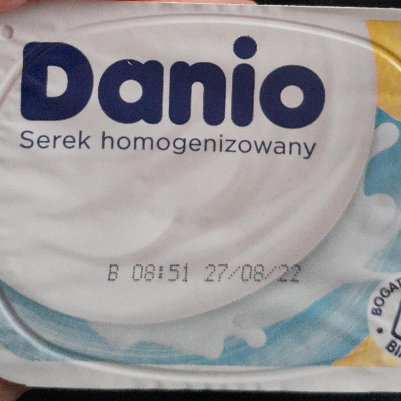 Fotografie - Serek homogenizowany o smaku mlecznym Danio