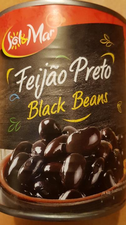 Fotografie - Feijăo Preto Black Beans - Černé fazole ve slaném nálevu - Sol&Mar