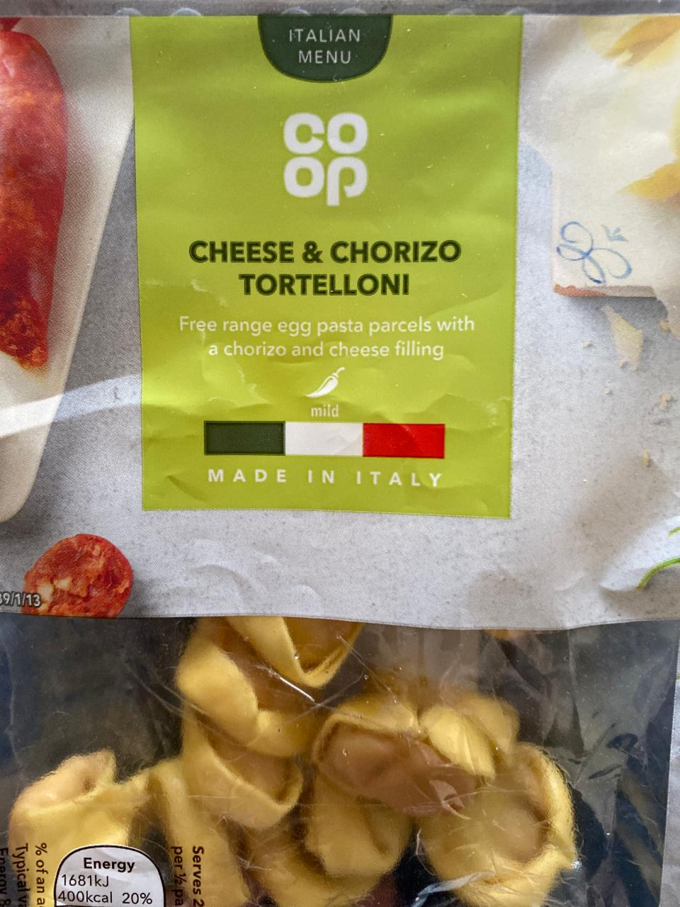 Fotografie - Cheese & Chorizo Tortelloni Co-op