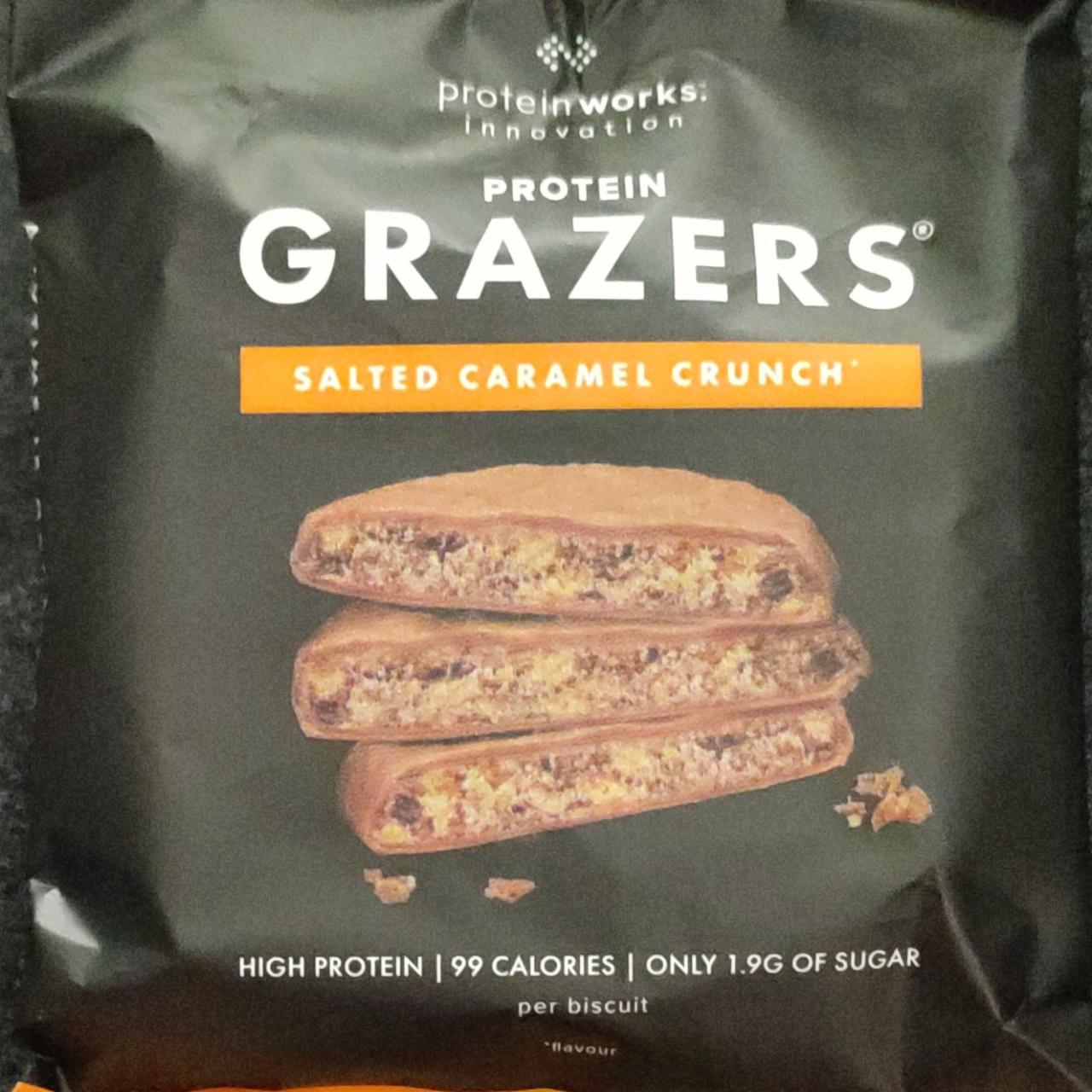 Fotografie - Protein Grazers Salted caramel crunch Protein works innovation