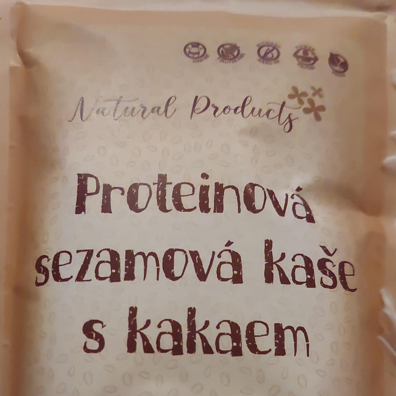 Fotografie - Proteinová sezamová kaše s kakaem Natural products