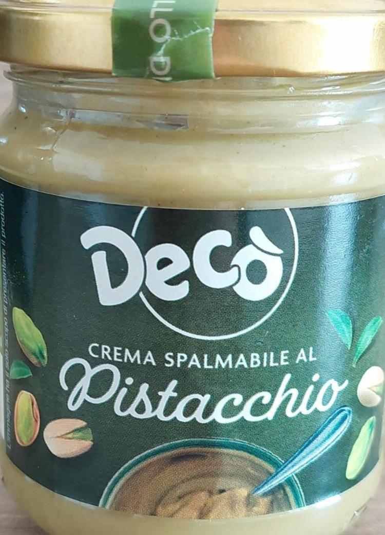 Fotografie - Crema spalmabile al pistacchio Deco