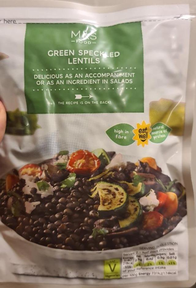Fotografie - Green Speckled Lentils M&S Food