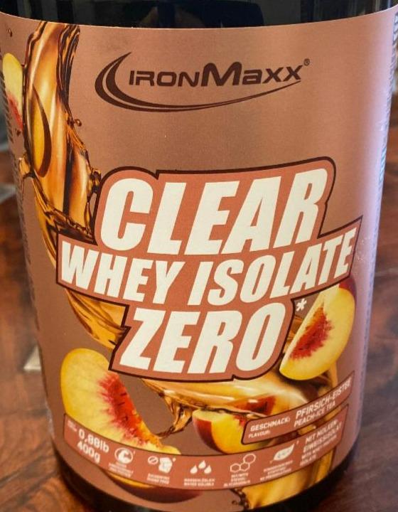 Fotografie - Clear Whey Isolate Zero Peach IronMaxx