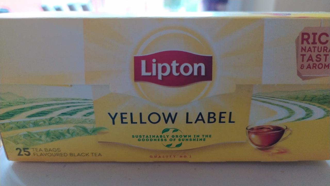 Fotografie - Yellow Label Tea, černý čaj Lipton