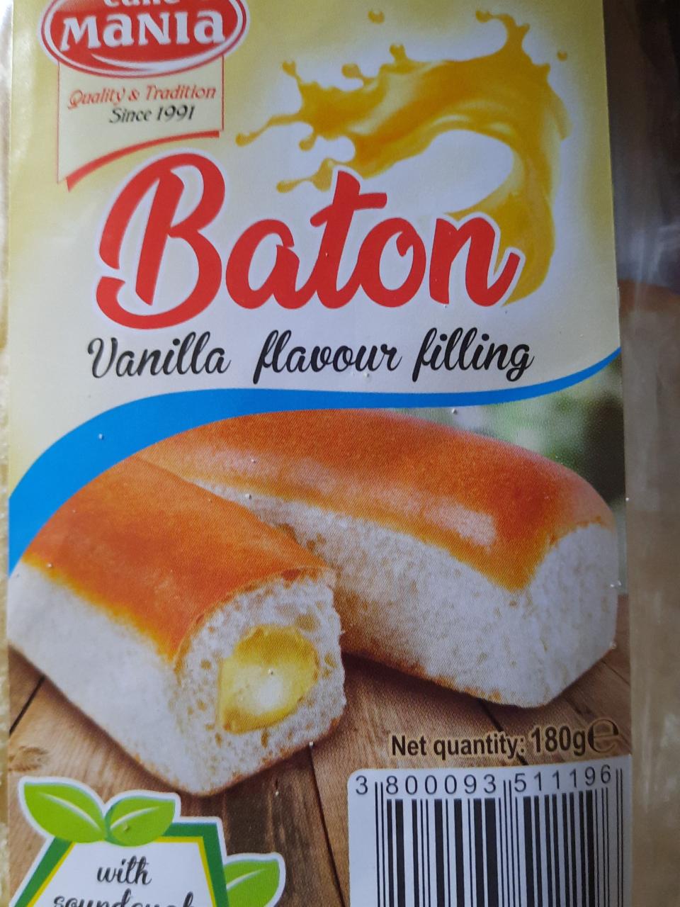 Fotografie - Baton Vanilla flavour filling CakeMania