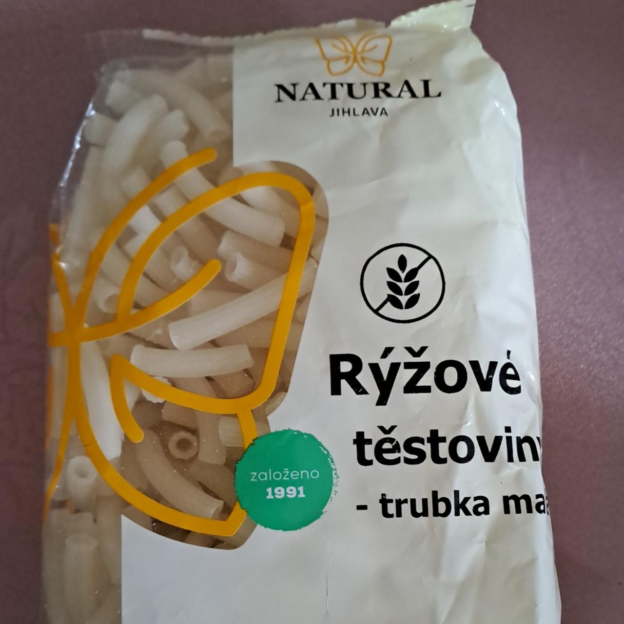 Fotografie - Rýžové těstoviny - trubka malá Natural Jihlava