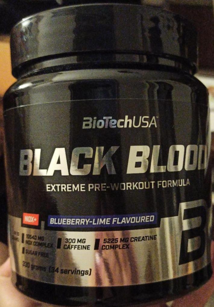 Fotografie - Black Blood NOX+ Blueberry-Lime flavoured BioTechUSA