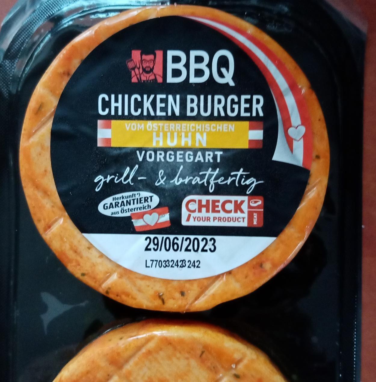 Fotografie - Chicken Burger BBQ