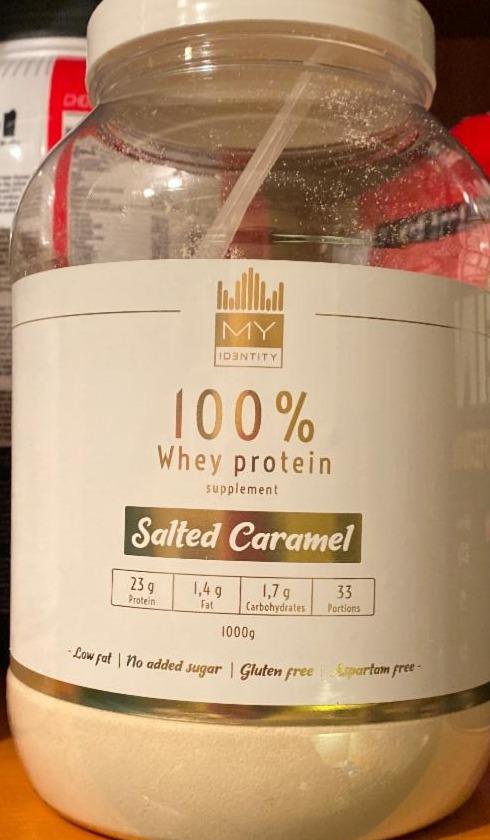 Fotografie - 100% Whey protein Salted Caramel, My Identity 