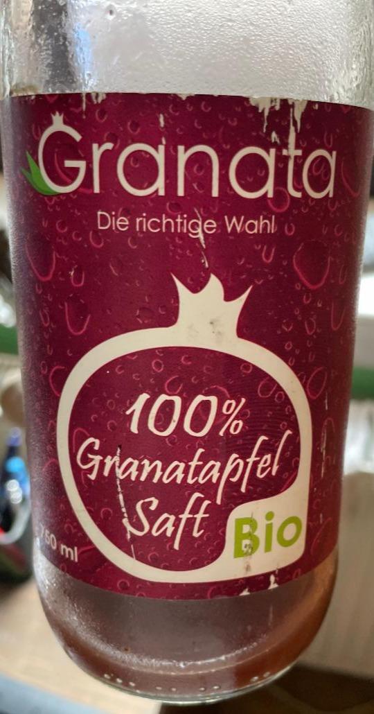 Fotografie - 100% Bio Granatapfel Saft Granata
