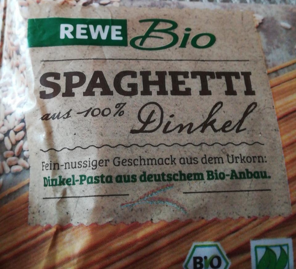 Fotografie - Spaghetti aus 100% Dinkel Rewe Bio