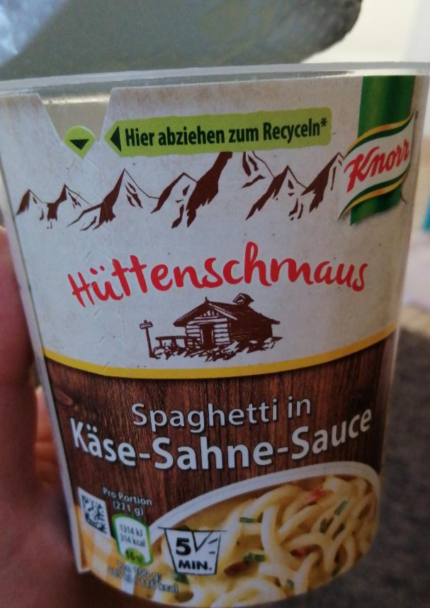 Fotografie - Spaghetti in Käse Sahne-Sauce Knorr