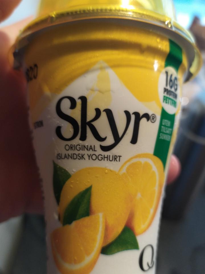 Fotografie - Skyr Original islandsk yoghurt Sitron Q