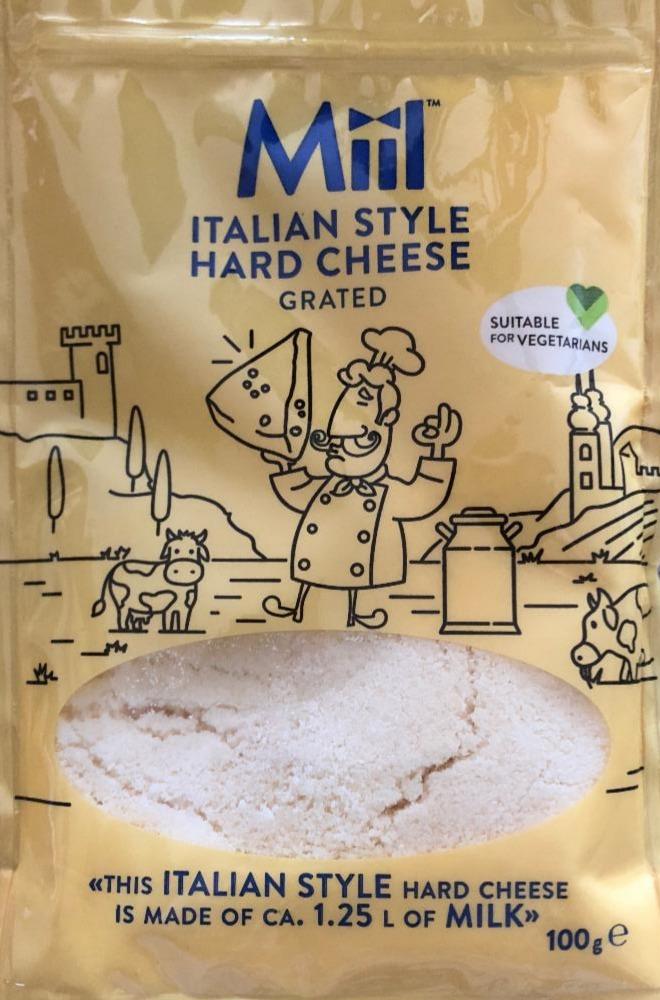 Fotografie - Italian style hard cheese grated Miil