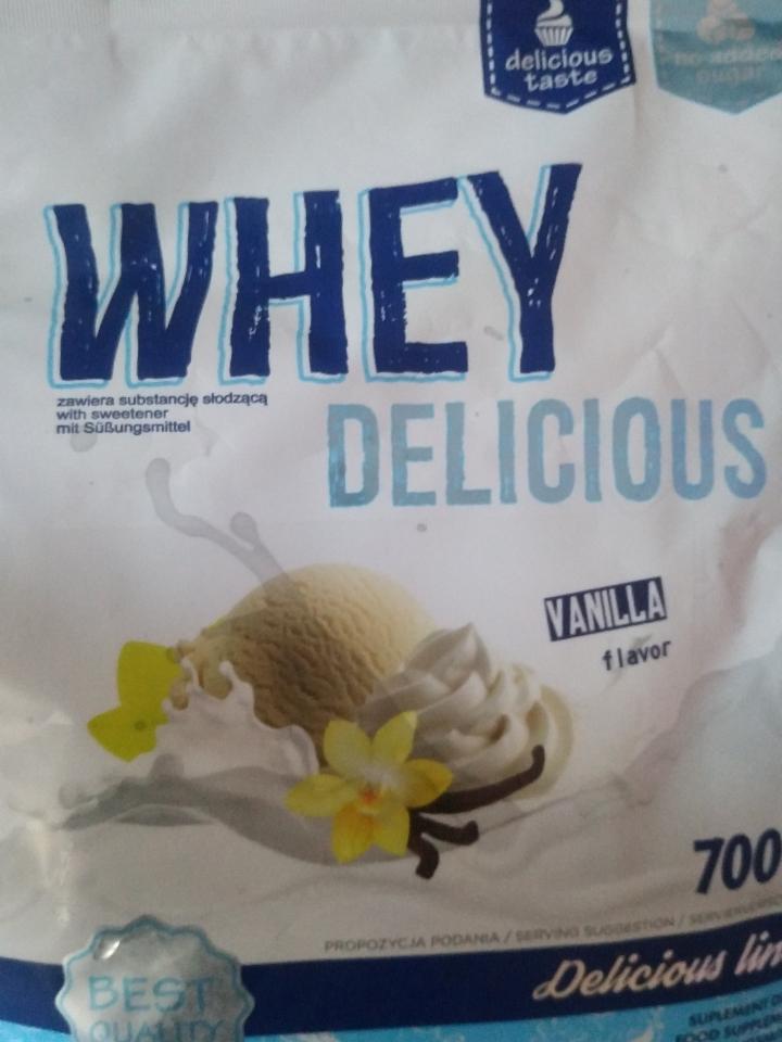 Fotografie - Whey delicious protein vanilla flavour Allnutrition
