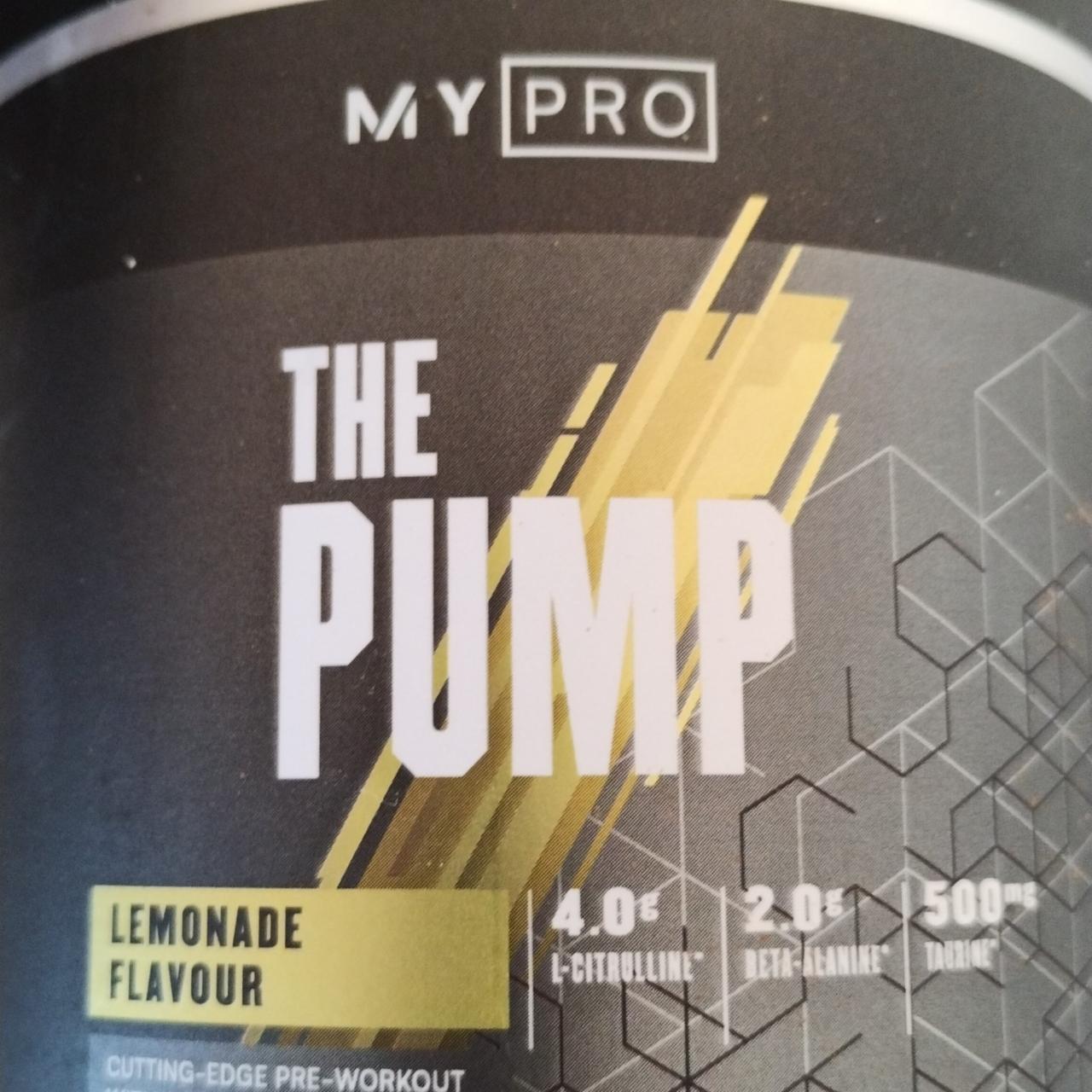 Fotografie - The Pump Lemonade flavour Mypro