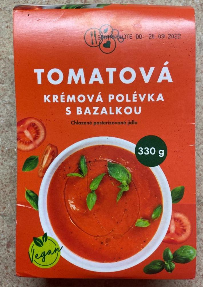 Fotografie - Tomatová krémová polévka s bazalkou Zdravé stravování