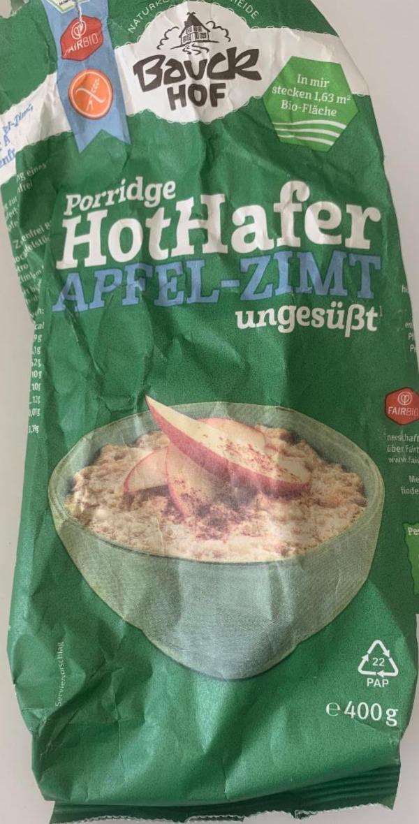 Fotografie - HotHafer Apfel-Zimt ungesüßt Bauckhof