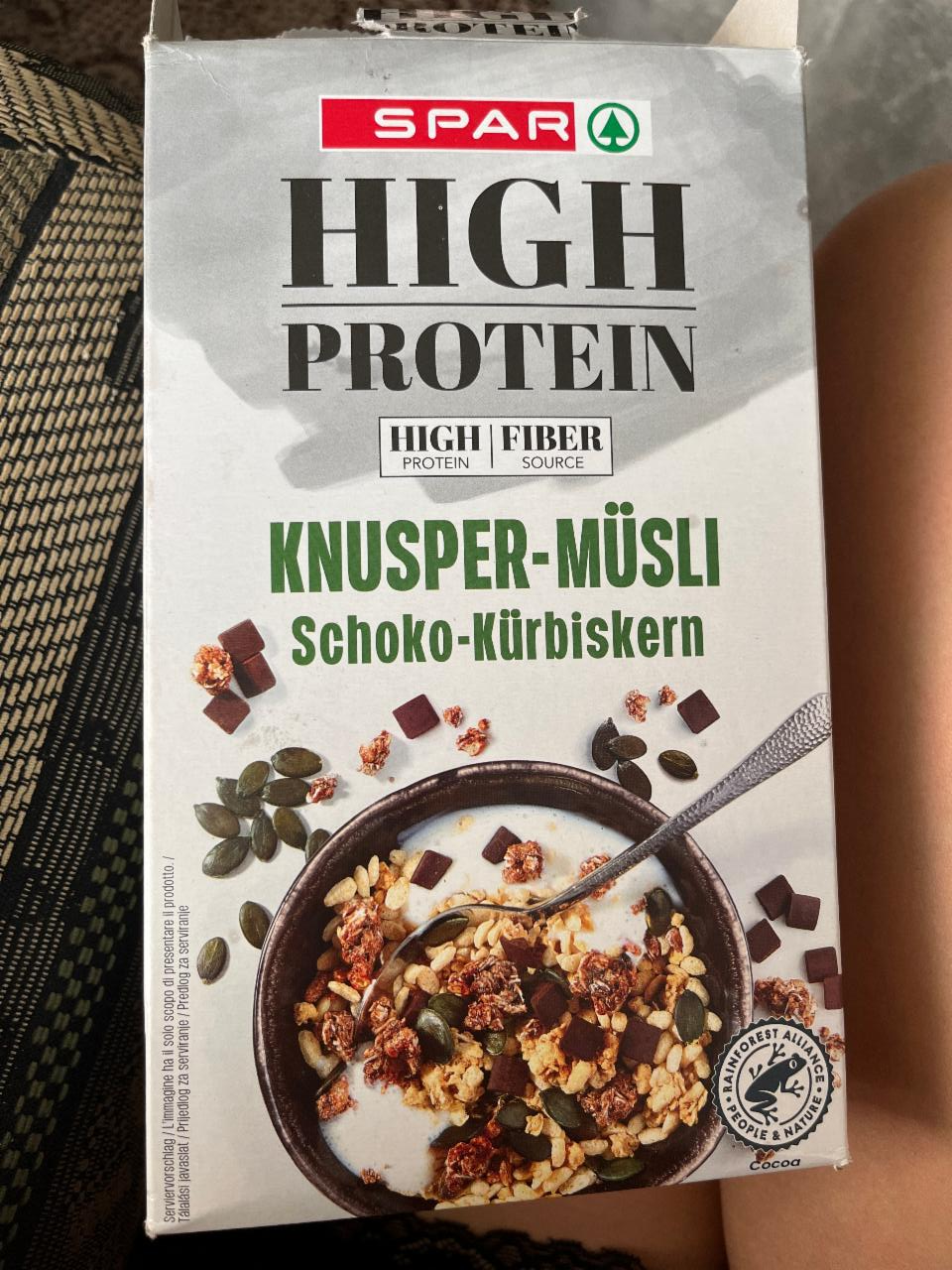 Fotografie - High Protein Knusper-müsli Shoko-Kürbiskern Spar
