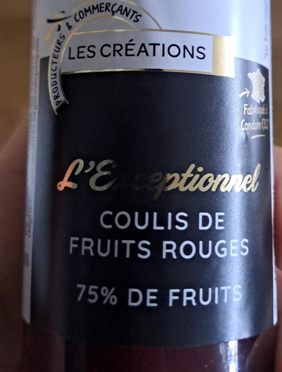 Fotografie - L'Exceptionnel Coulis de fruits rouges Les Créations