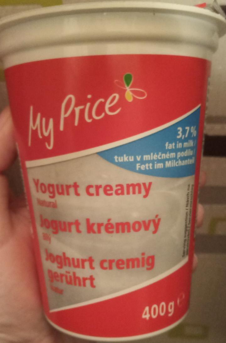 Fotografie - Jogurt krémový bílý My Price