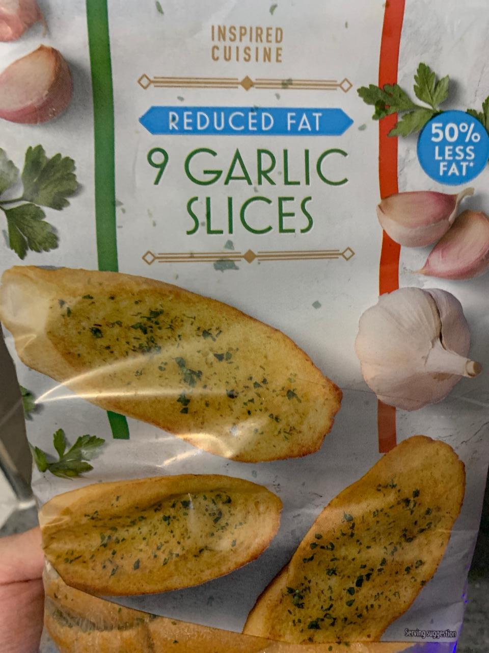 Fotografie - Inspired Cuisine 9 Reduced Fat Garlic Slices Aldi