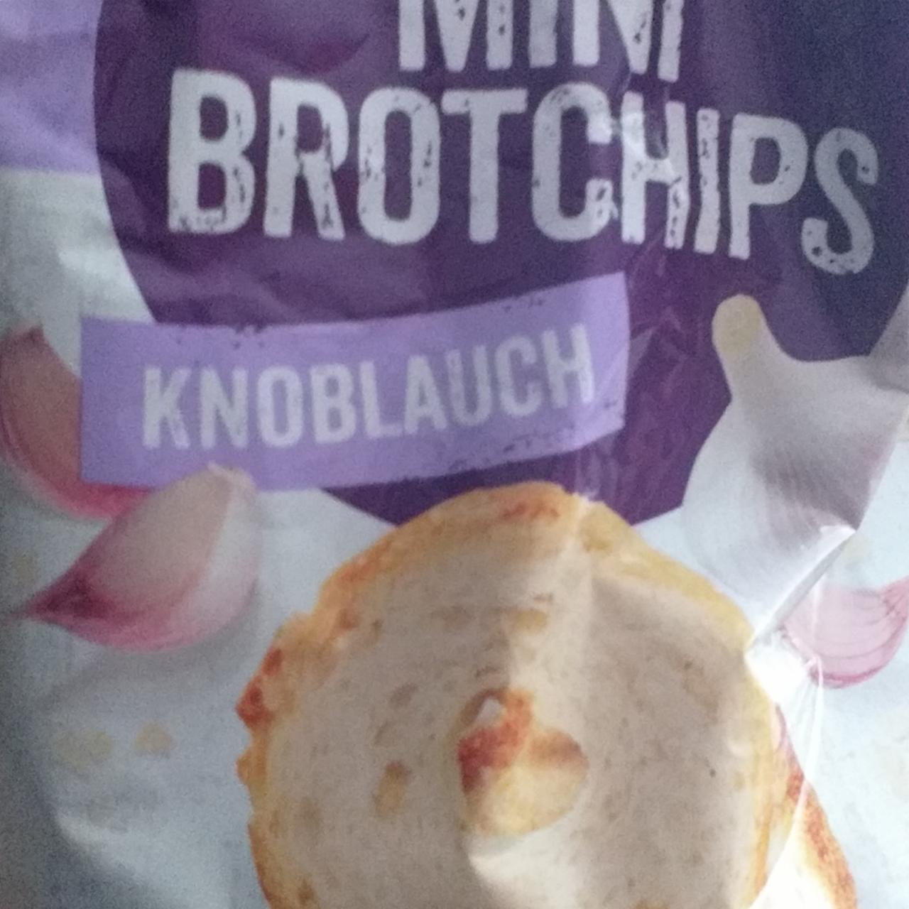 Mini Brotchips Knoblauch Sun Snacks - kalorie, kJ a nutriční hodnoty
