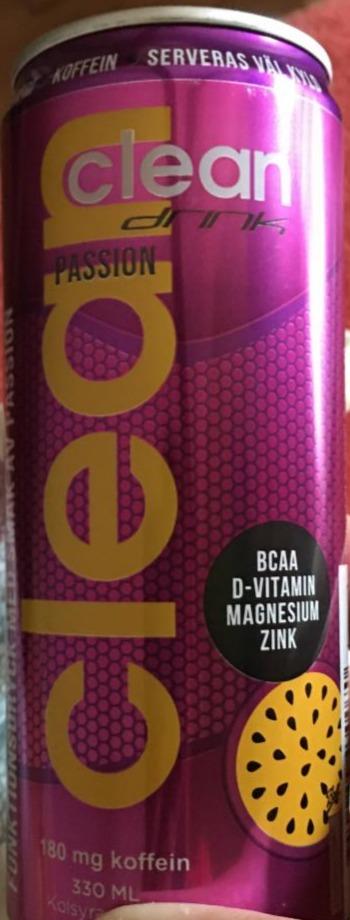 Fotografie - Clean Drink BCAA Passion 180mg Koffein