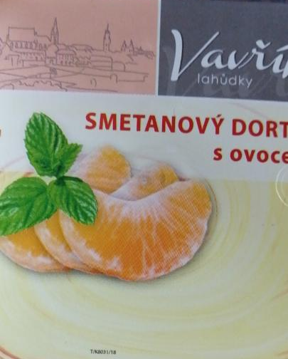 Fotografie - Smetanový dortík s ovocem Lahůdky Vavřík