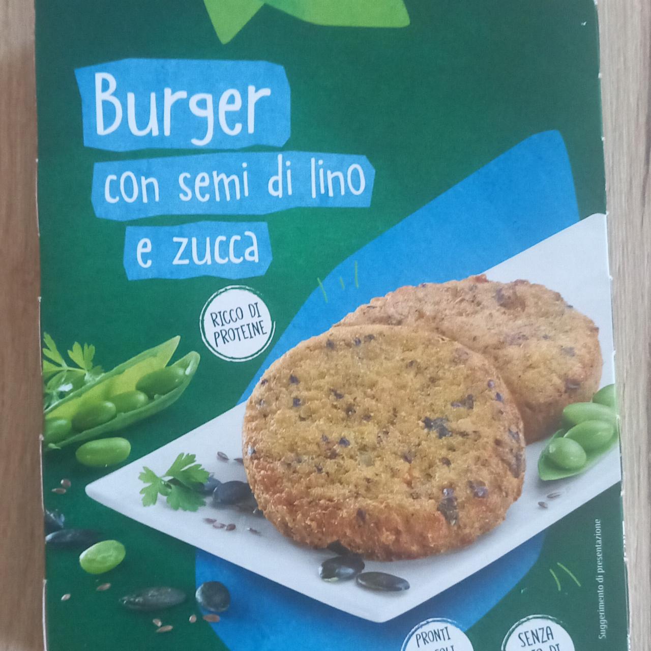 Fotografie - Burger con semi di lino e zucca Vemondo