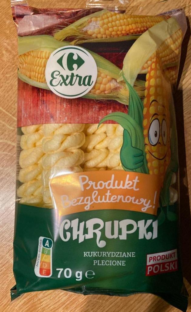 Fotografie - Chrupki kukurydziane plecione Carrefour Extra