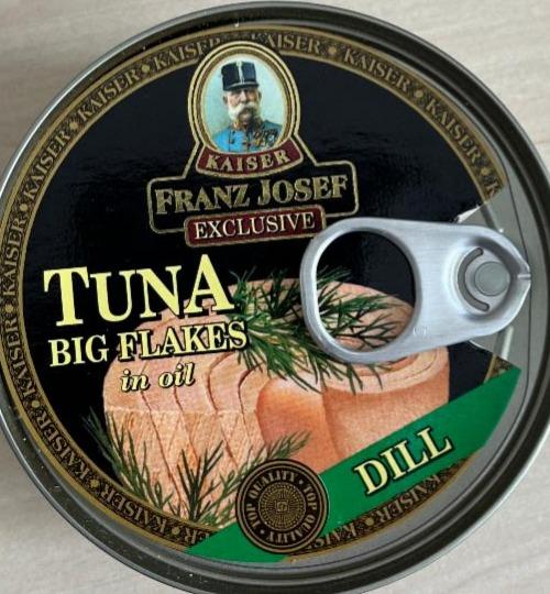 Fotografie - Tuna Big Flakes in Oil Dill Kaiser Franz Josef
