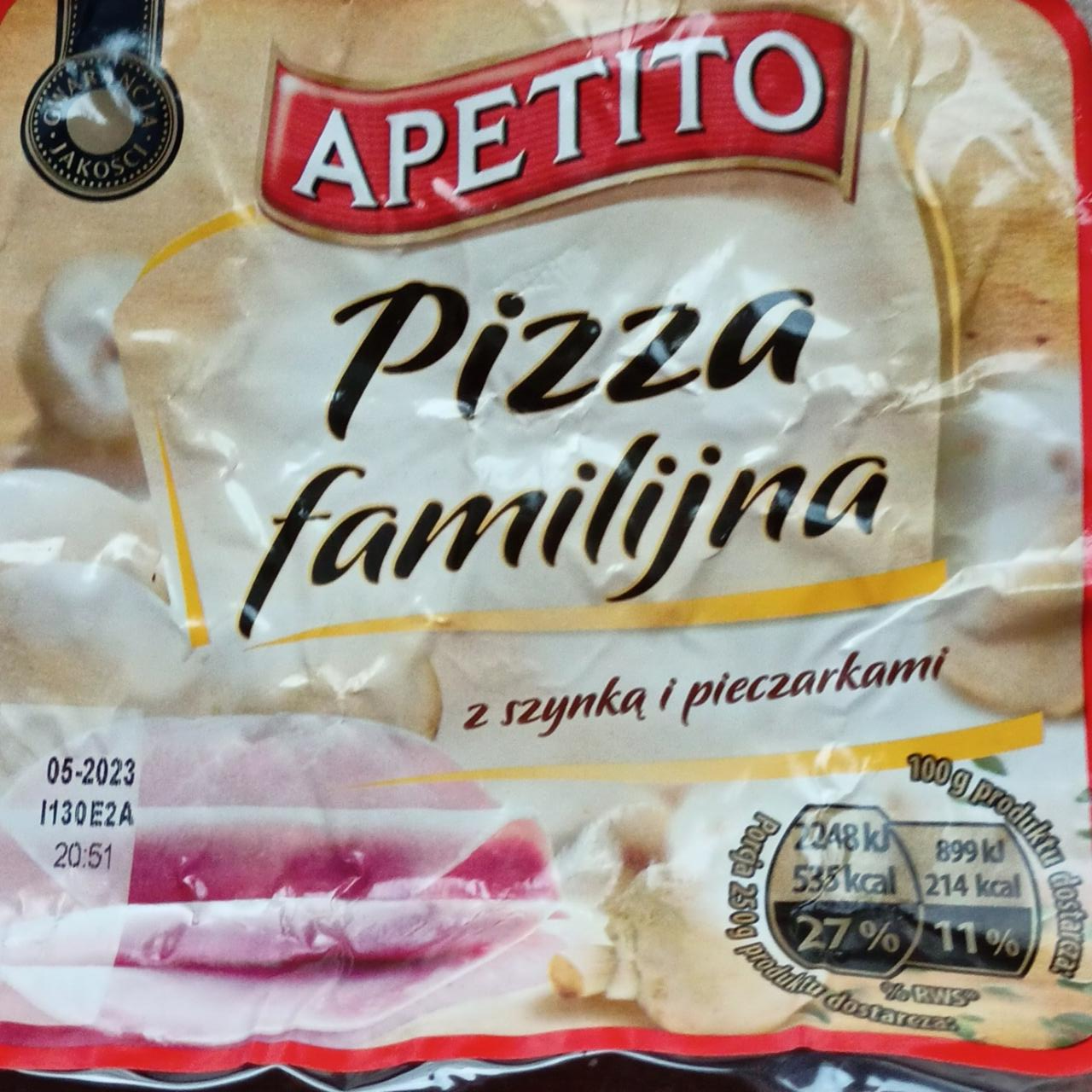 Fotografie - Pizza familijna z szynką i pieczarkami Apetito