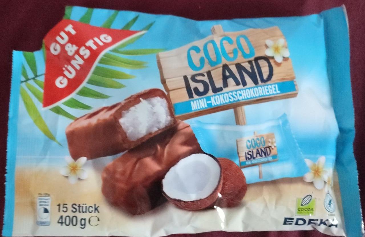Fotografie - Coco Island mini-kokosschokoriegel Gut & Günstig