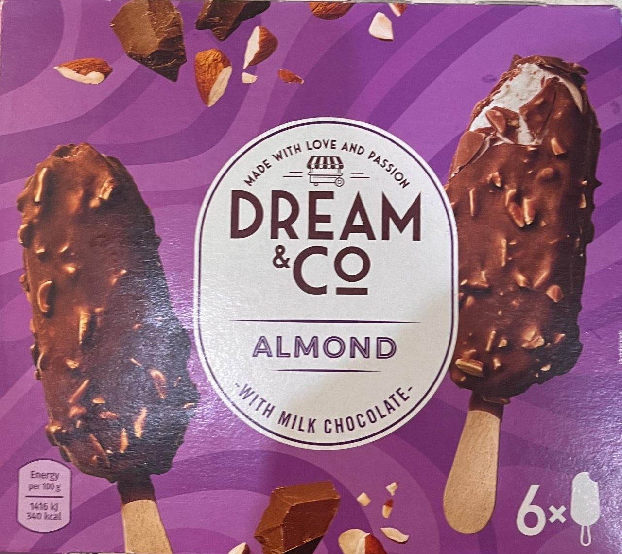 Fotografie - Almond with milk chocolate Dream&Co