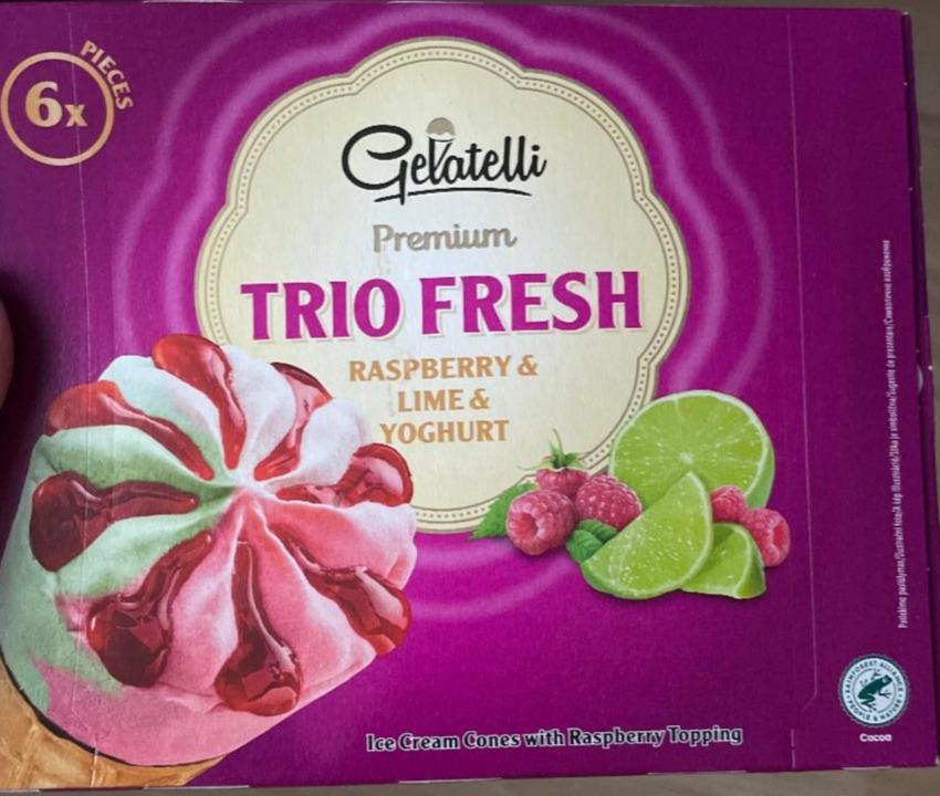 Fotografie - Premium Trio Fresh Raspberry & Lime & Yoghurt Gelatelli