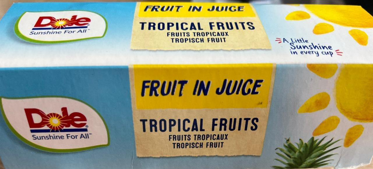 Fotografie - Fruit in juice Tropical fruits Dole