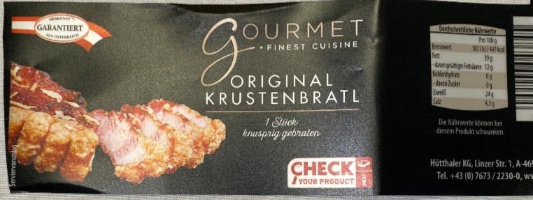 Fotografie - Original KrustenBratl Gourmet