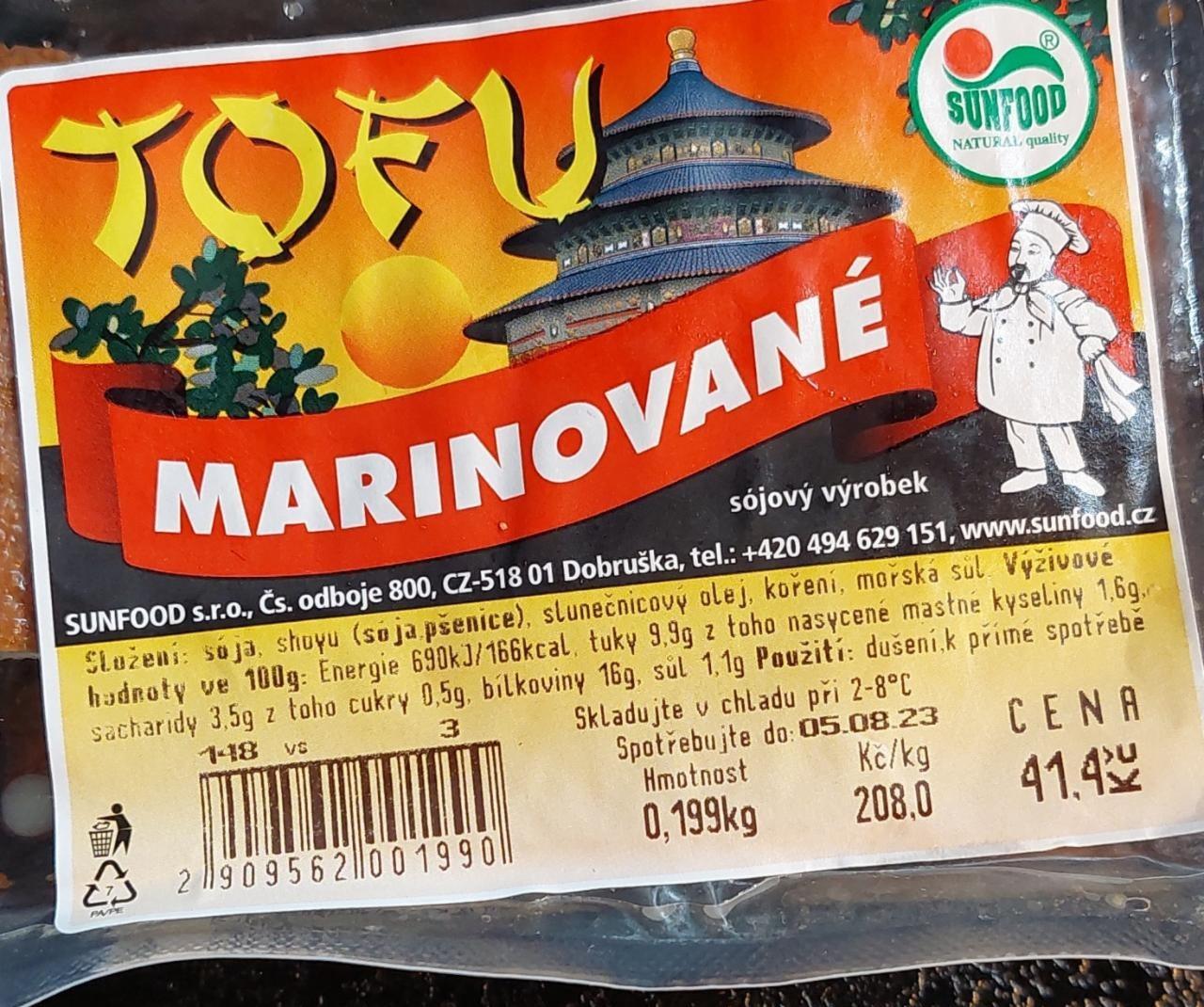 Fotografie - Tofu Marinované Sunfood