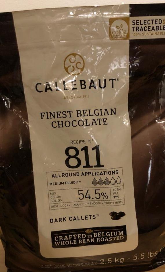 Fotografie - hořka čokoláda 54,5% Callebaut
