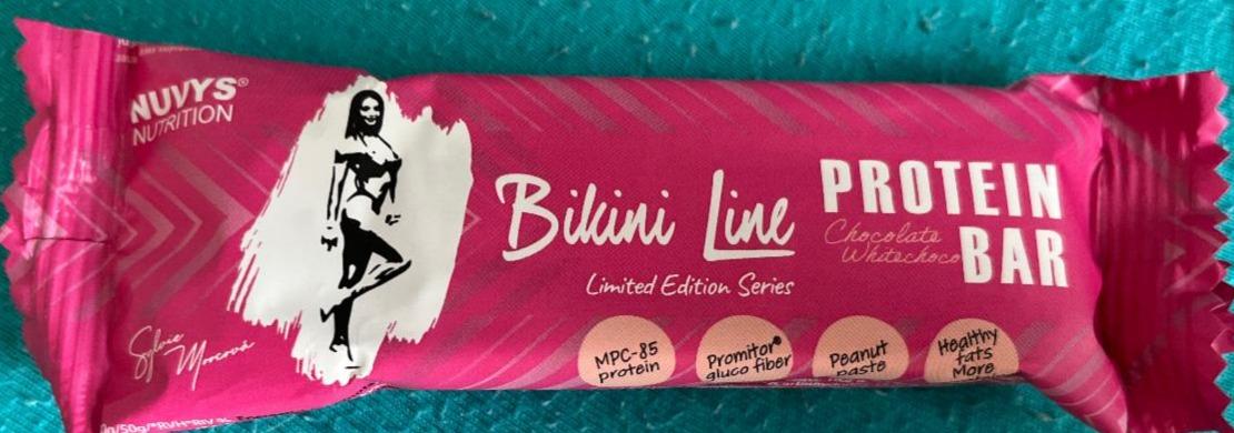 Fotografie - Bikini Line protein bar Chocolate Whitechoco Nuvys Nutrition
