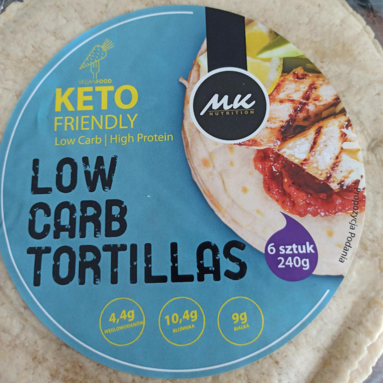 Fotografie - Keto friendly Low Carb Tortillas MK Nutrition