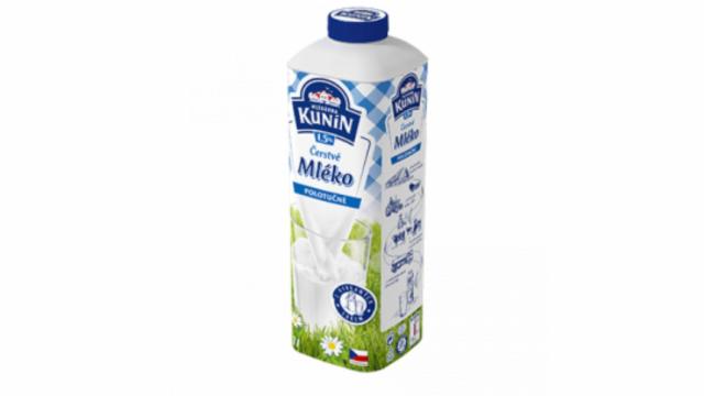 Fotografie - Čerstvé mléko polotučné 1,5% Kunín