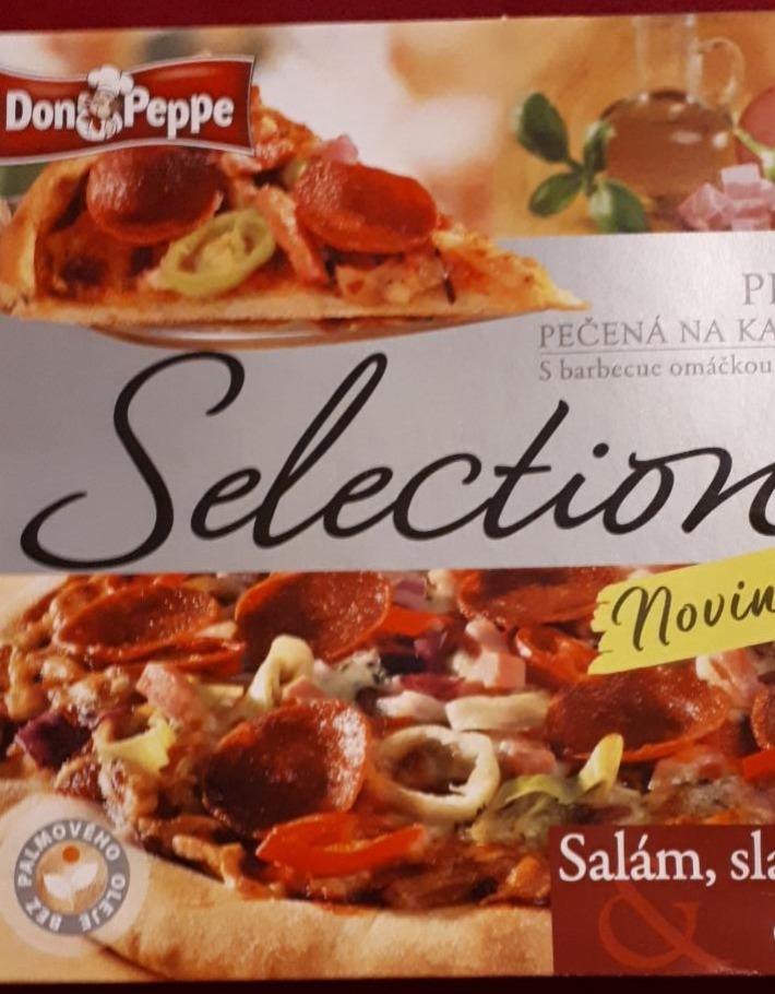 Fotografie - Selection Pizza pečená na kameni Salám, slanina & chilli Don Peppe