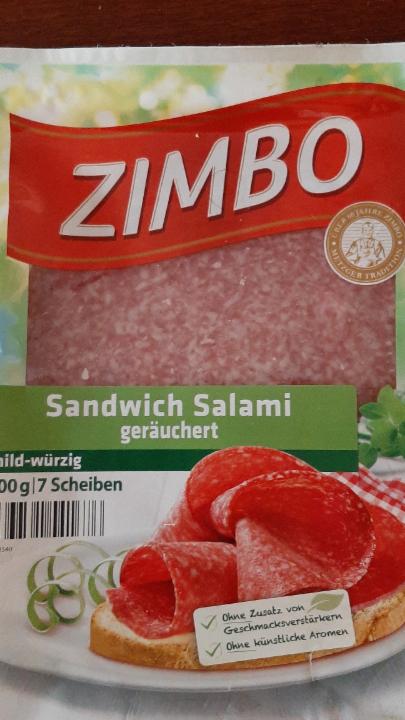 Fotografie - Sandwich salami Zimbo